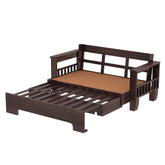 Trinity Solid Sheesham Wood 3 Seater Sofa Cum Bed (Walnut Finish)